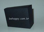 Caixa FATIA BOLO CAKE em papelão preto telado<br>Pacote com 10 unidades