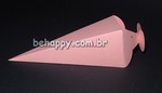 Caixa CÔNICA BORBOLETA em papelão rosa<br>Pacote com 10 unidades